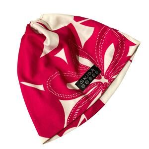 Skida Womens S/M Pink & White Floral Lightweight Running Hat Ski Outdoors Hiking